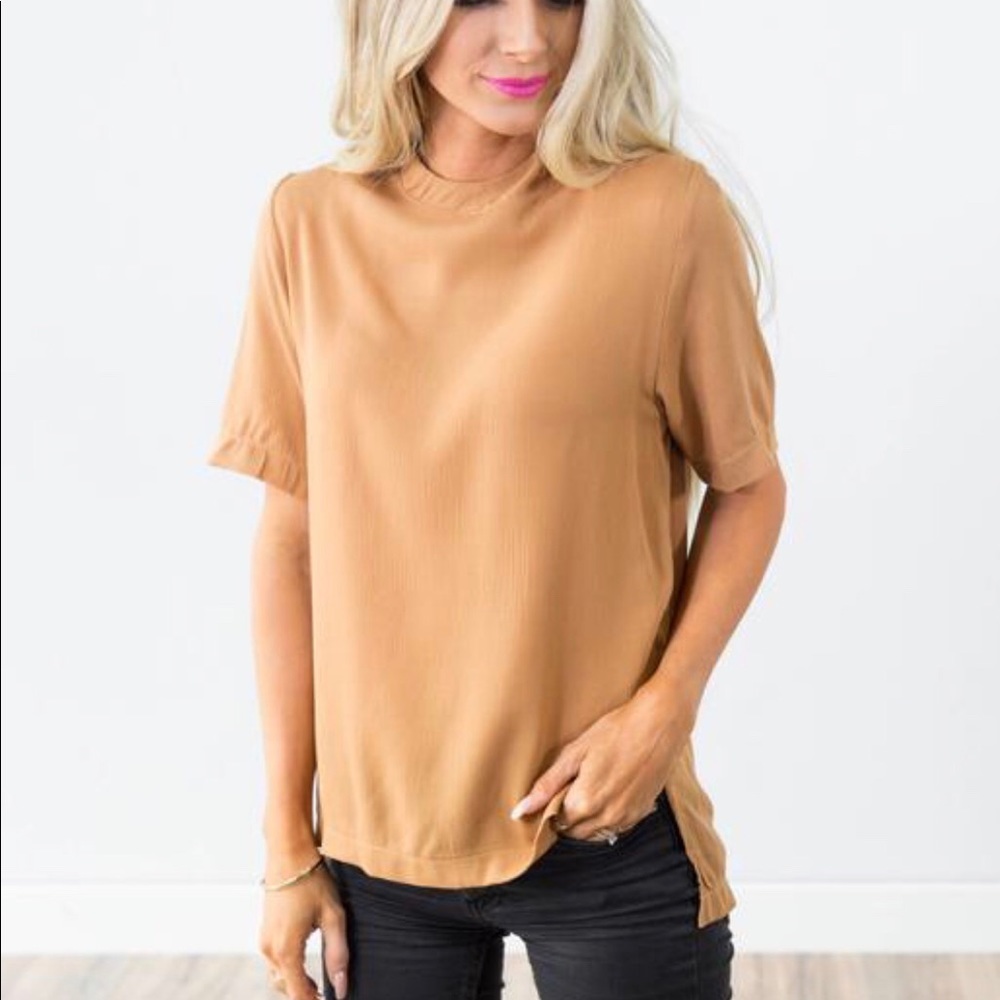 Sophie Top in Camel